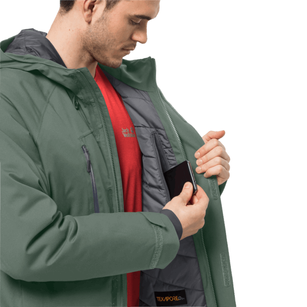 Heren Troposphere Geïsoleerde Jas Merk Jack Wolfskin Hedge Green
