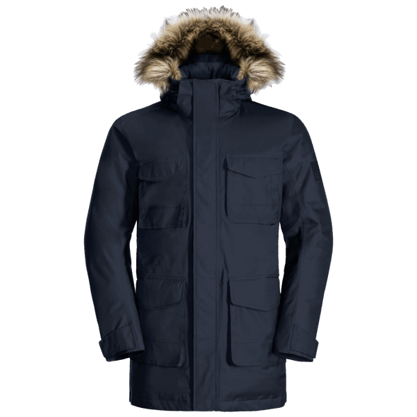 Jack Wolfskin Night Blue Heren Winterfrost Donsparka Hot