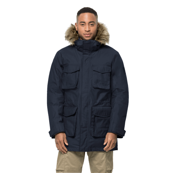 Jack Wolfskin Night Blue Heren Winterfrost Donsparka Hot