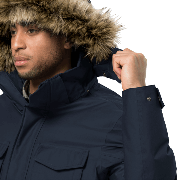 Jack Wolfskin Night Blue Heren Winterfrost Donsparka Hot