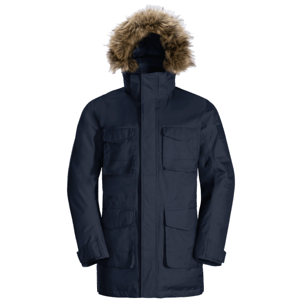 Jack Wolfskin Night Blue Heren Winterfrost Donsparka Hot
