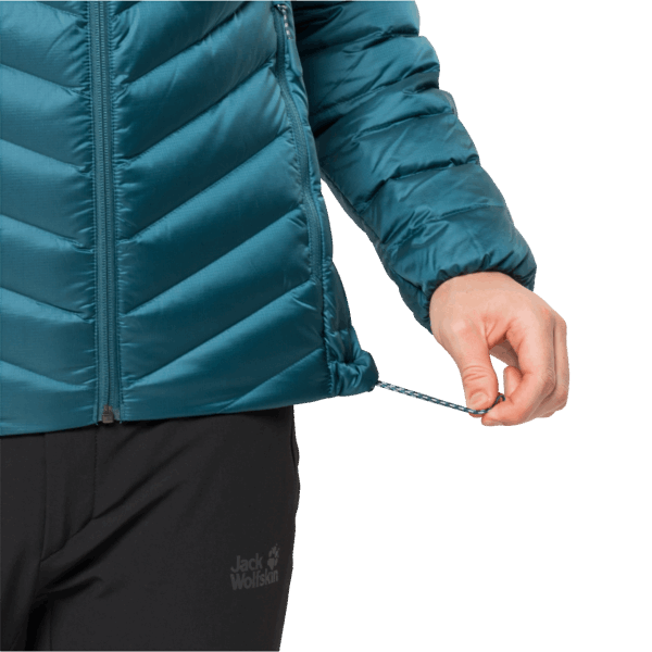 Blauwe Koraal Passamani Donzen Hoody Voor Heren Originele Jack Wolfskin