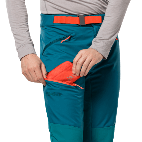 Fashion Jack Wolfskin Heren Alpspitze Broek Blauw Koraal