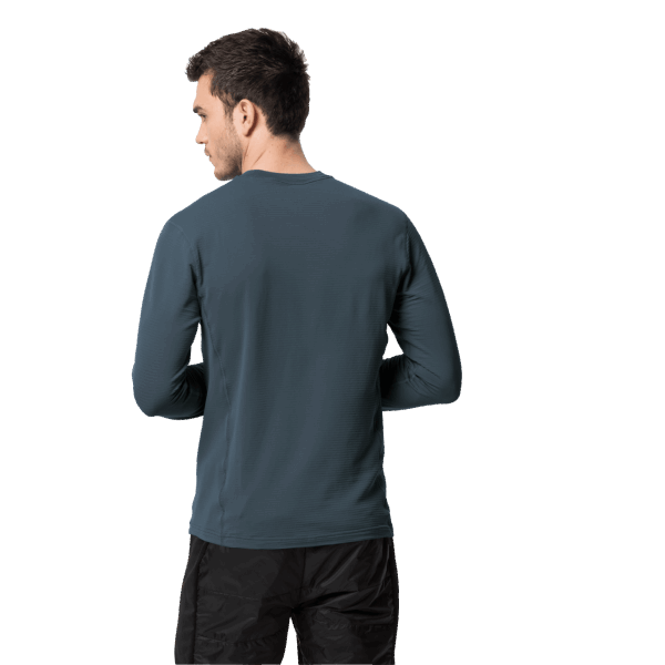 Heren Infinite L/s Origineel Jack Wolfskin Orion Blauw