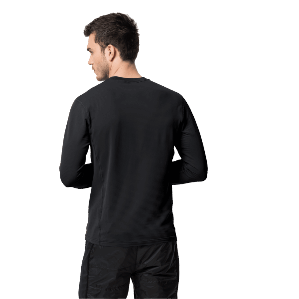 Heren Infinite L/s Hot Black Jack Wolfskin