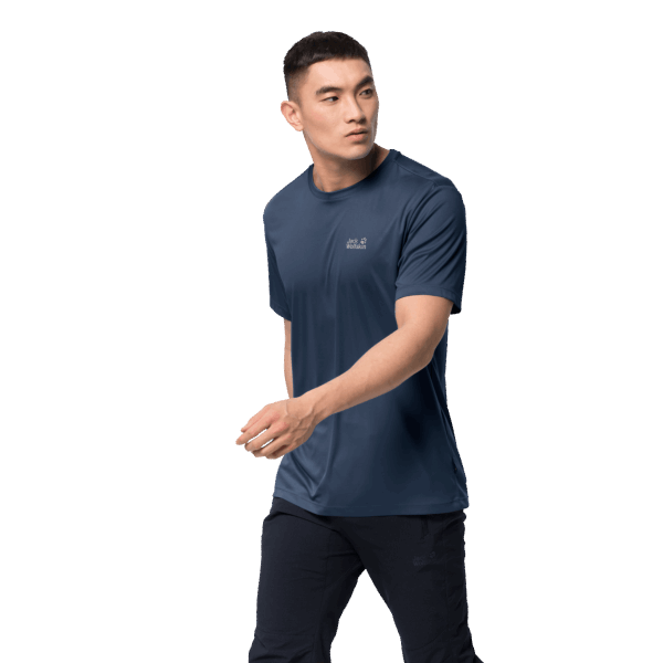 Jack Wolfskin Heren Tech T Dark Indigo Collecties