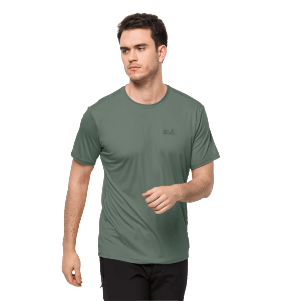 Hedge Groene Heren Tech T Jack Wolfskin Hot