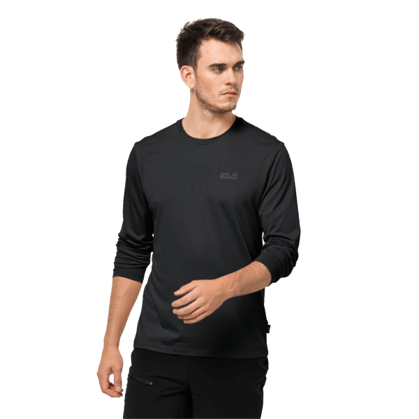 Heren Sky Thermal Ls T Jack Wolfskin Merken Zwart 6001