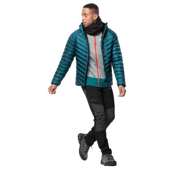 Heren Sky Thermal Ls T Blauw Koraal Jack Wolfskin Origineel
