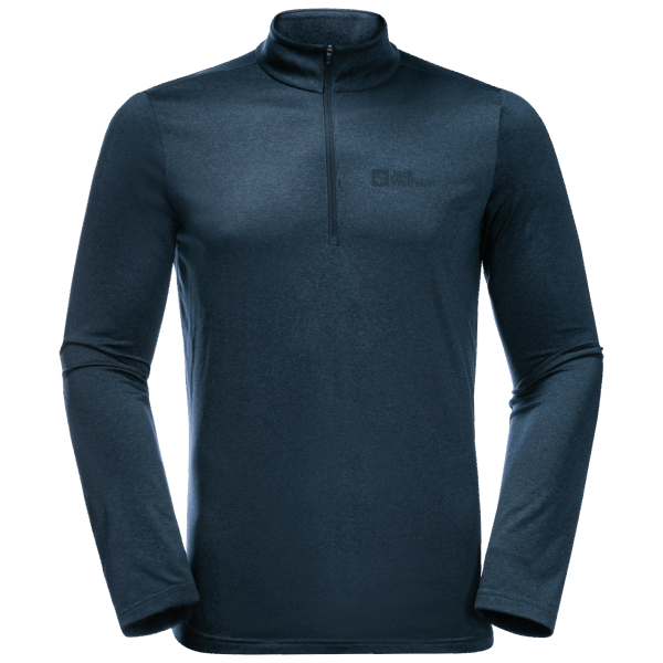 Night Blue Jack Wolfskin Heren Sky Thermische Half-rits Origineel