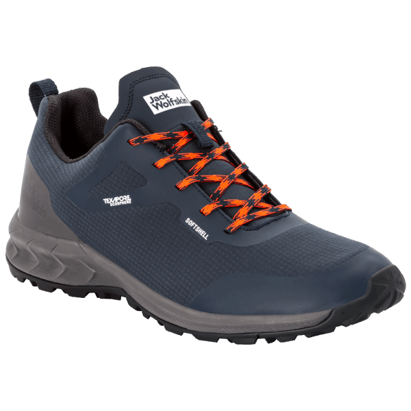 Nachtblauw Herenwoodshell Shell Texapore Low Fashion Jack Wolfskin