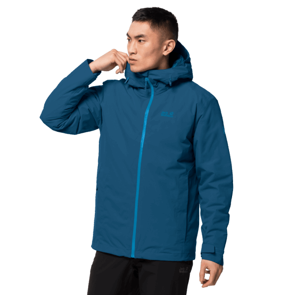 Jack Wolfskin Heren Argon Stormjack Origineel Donker Kobalt