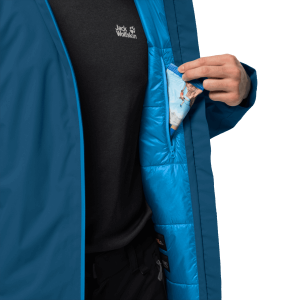 Jack Wolfskin Heren Argon Stormjack Origineel Donker Kobalt