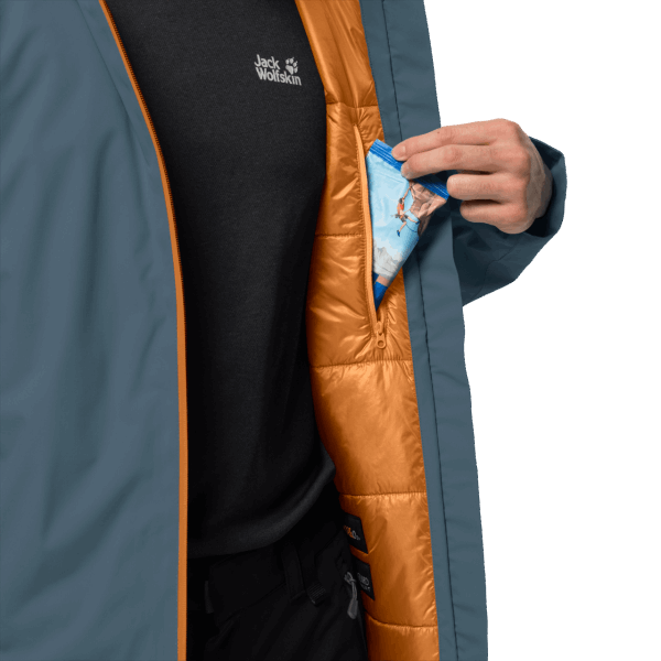 Orion Blue Jack Wolfskin Hot Argon Stormjack Voor Heren