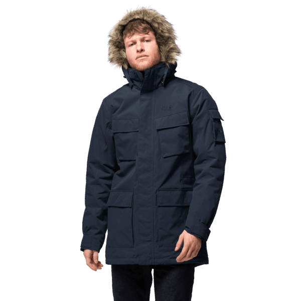 Nachtblauw Jack Wolfskin Glacier Canyon Parka Best
