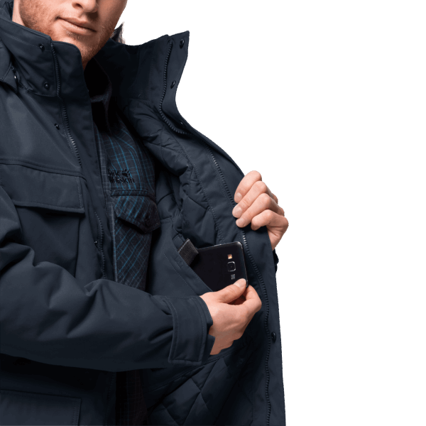 Nachtblauw Jack Wolfskin Glacier Canyon Parka Best