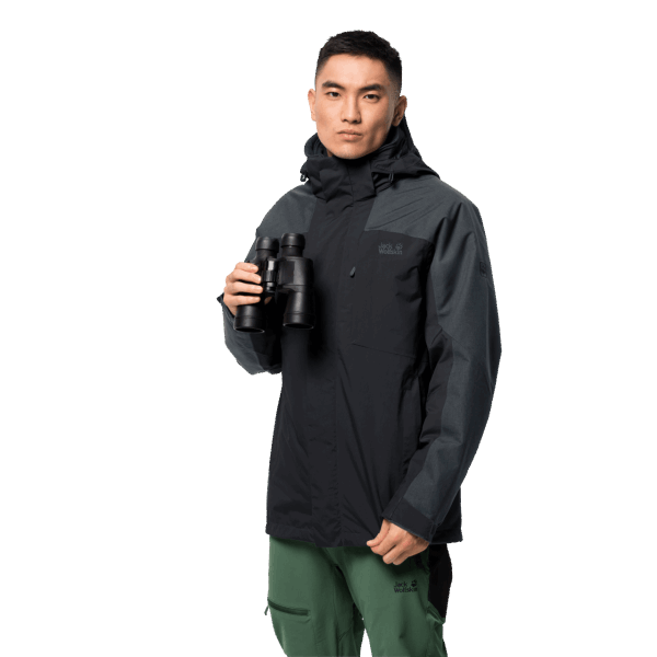 Zwarte Fashion Heren Viking Sky Jas Jack Wolfskin