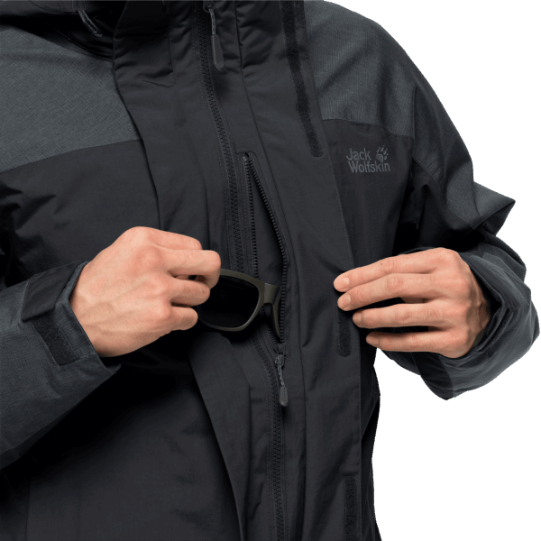 Zwarte Fashion Heren Viking Sky Jas Jack Wolfskin