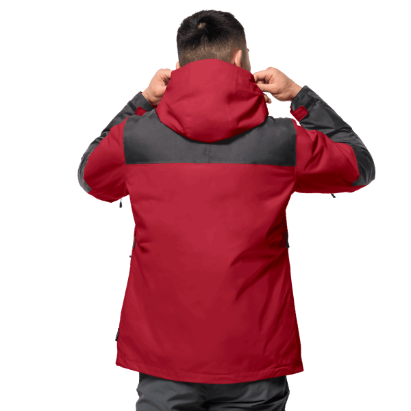 Rode Lak Jaspis 3in1 Heren Collecties Jack Wolfskin