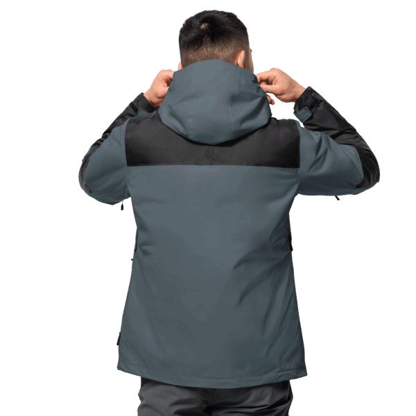 Origin Jasper 3in1 Heren Jack Wolfskin Stormgrijs