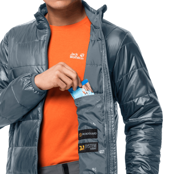 Origin Jasper 3in1 Heren Jack Wolfskin Stormgrijs
