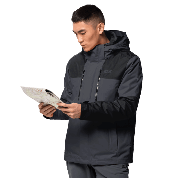 Origins Jasper 3in1 Heren Ebbenhout Jack Wolfskin
