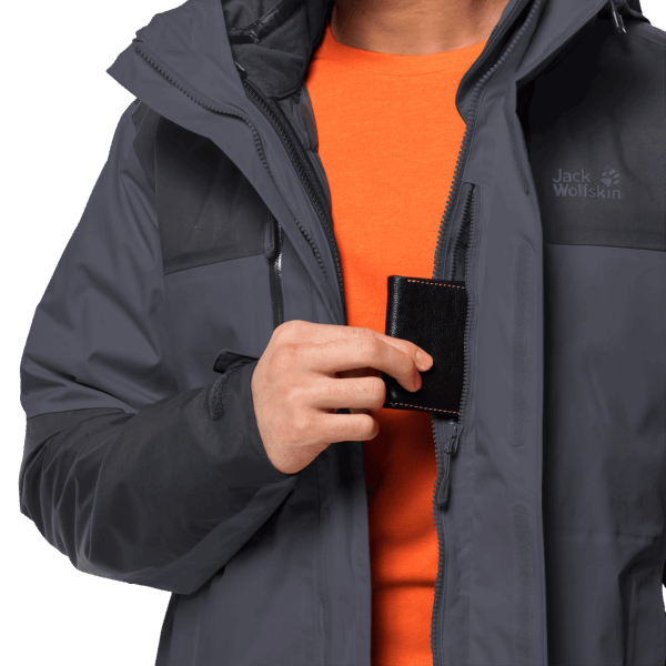 Origins Jasper 3in1 Heren Ebbenhout Jack Wolfskin