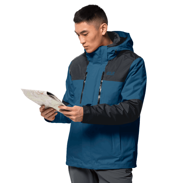 Merk Jack Wolfskin Donker Kobalt Jaspis 3in1 Heren
