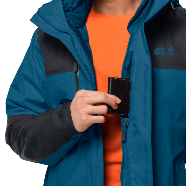 Merk Jack Wolfskin Donker Kobalt Jaspis 3in1 Heren