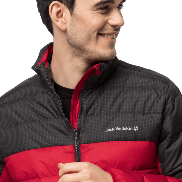 Originele Jack Wolfskin Rode Lak Heren Dna Tundra Jas