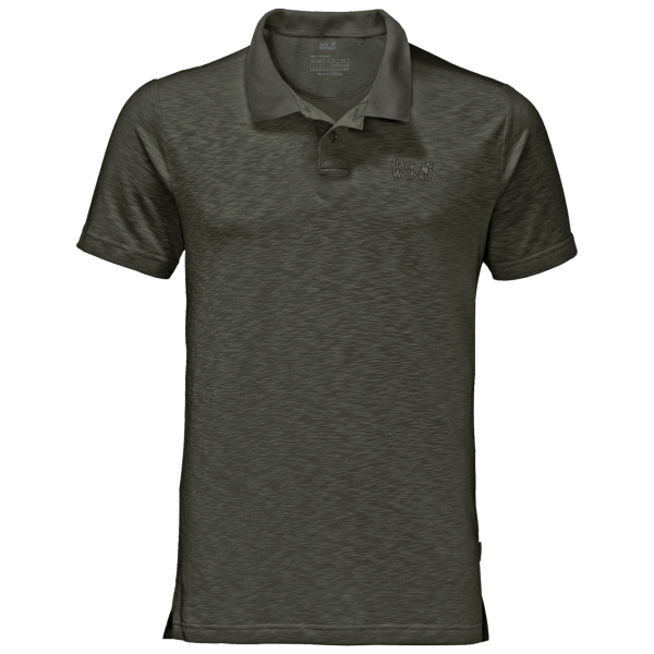 Brand Dark Moss Heren Reispolo Jack Wolfskin