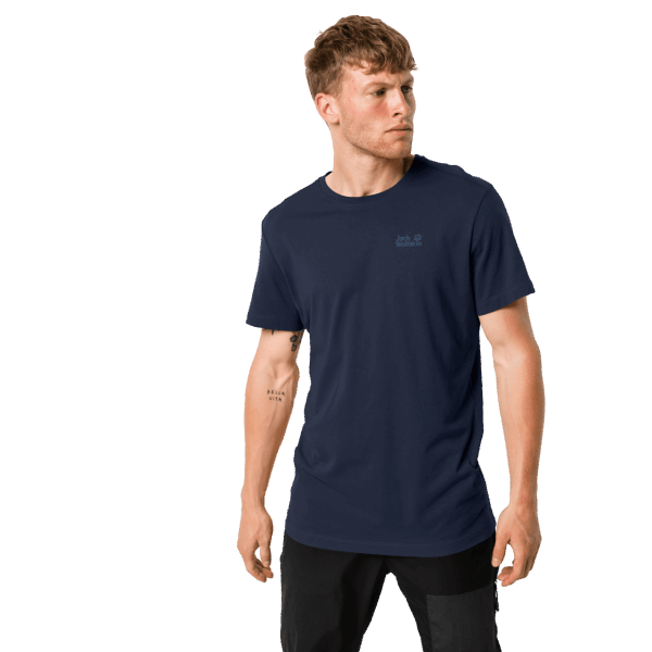 Essentiële T Night Blauwe Jack Wolfskin Voor Heren Hot
