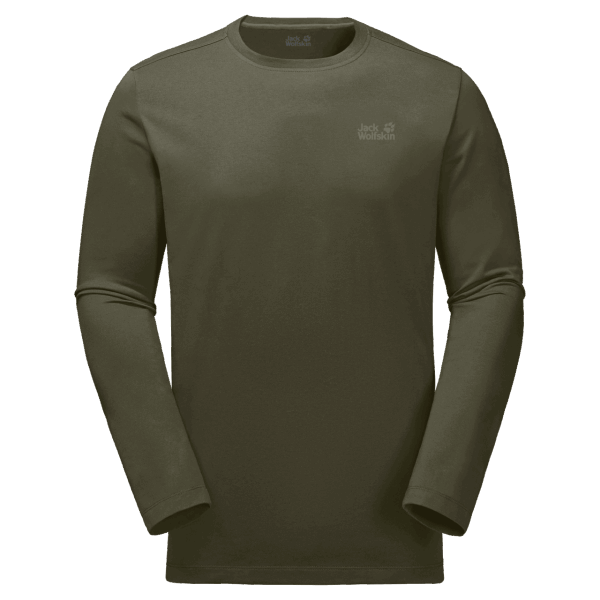 Heren Essential Longsleeve Bonsai Groen Best Jack Wolfskin