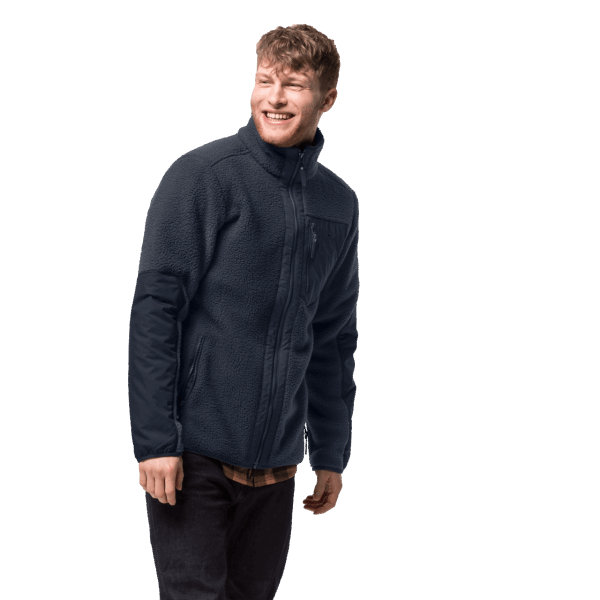 Merken Nachtblauw Jack Wolfskin Kingsway Fleecejack Voor Heren