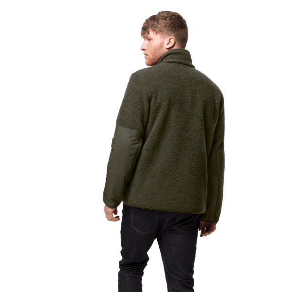Originele Bonsai Groene Heren Kingsway Fleece Jack Jack Wolfskin