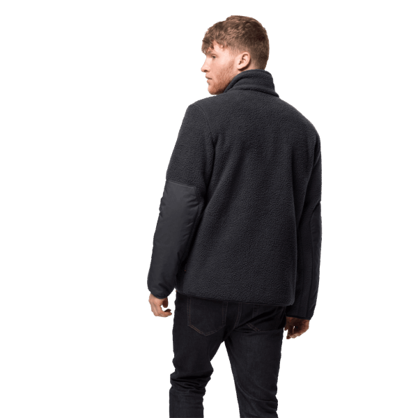 Heren Kingsway Fleece Jack Jack Wolfskin Phantom Heet