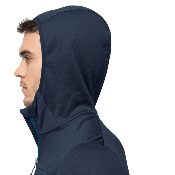 Heren Hydro Grid Fleece Collectie Jack Wolfskin Nachtblauw