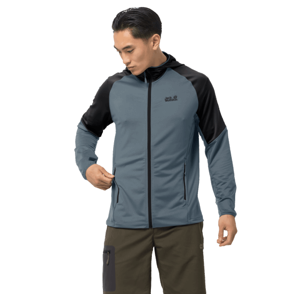 Jack Wolfskin Brand Heren Hydro Iii Jas Storm Grijs