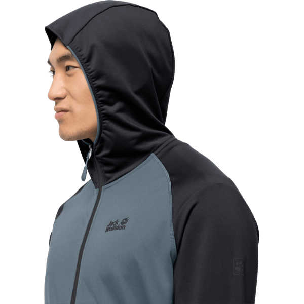 Jack Wolfskin Brand Heren Hydro Iii Jas Storm Grijs
