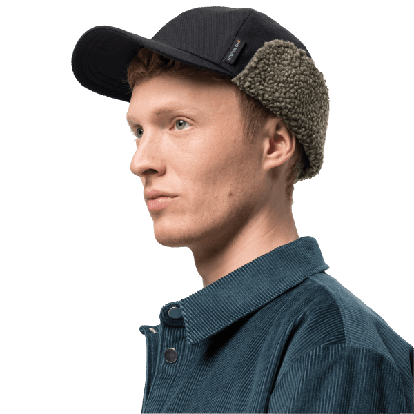 Zwarte Heren Felle Wind Pet Origin Jack Wolfskin