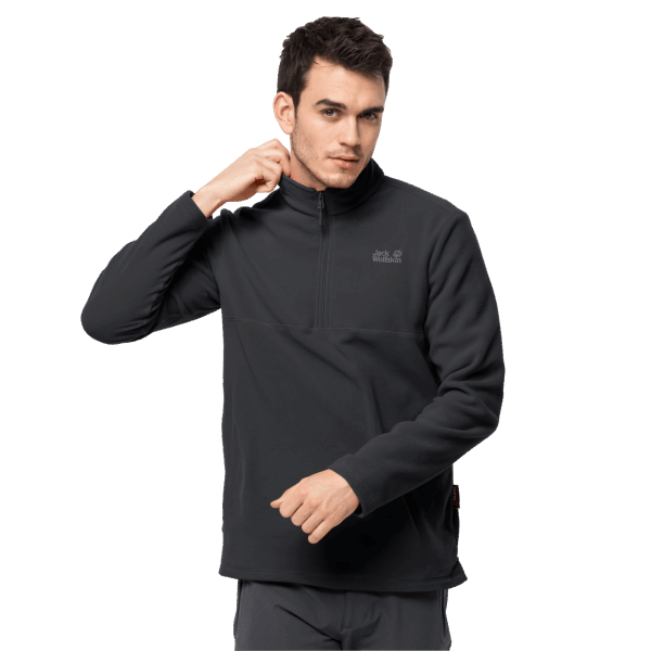 Black Jack Wolfskin Fashion Taunus Heren Pullover Met Kwartrits