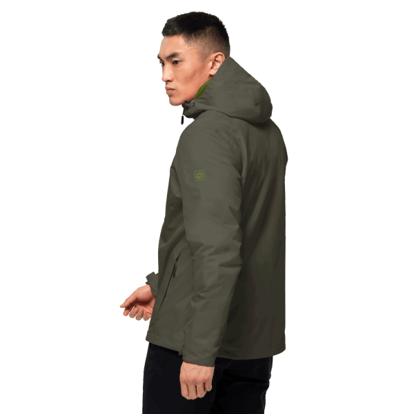Beste Jack Wolfskin Frosty Ochtendjack Voor Heren Grape Leaf