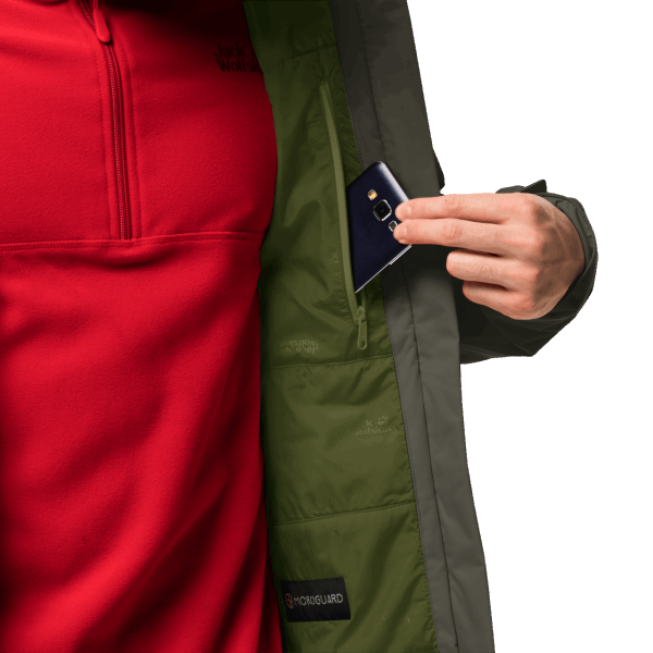 Beste Jack Wolfskin Frosty Ochtendjack Voor Heren Grape Leaf