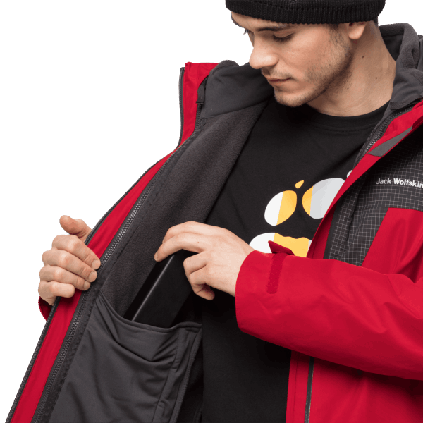 Heren Dna Rhapsody 3in1 Rode Lak Origins Jack Wolfskin