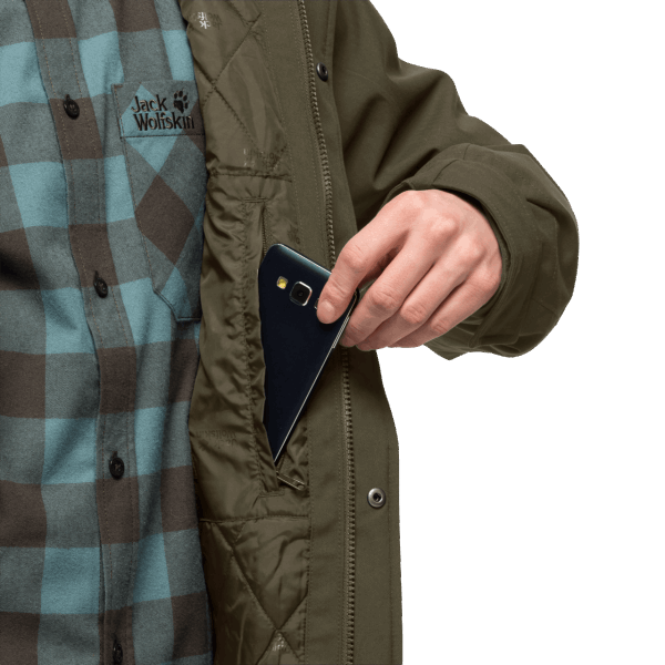 Jack Wolfskin Nieuwe Bonsai Groene West Coast Jas