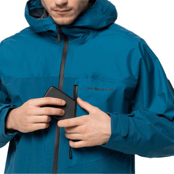 Donker Kobalt Jack Wolfskin Atletische Herenjack Origin