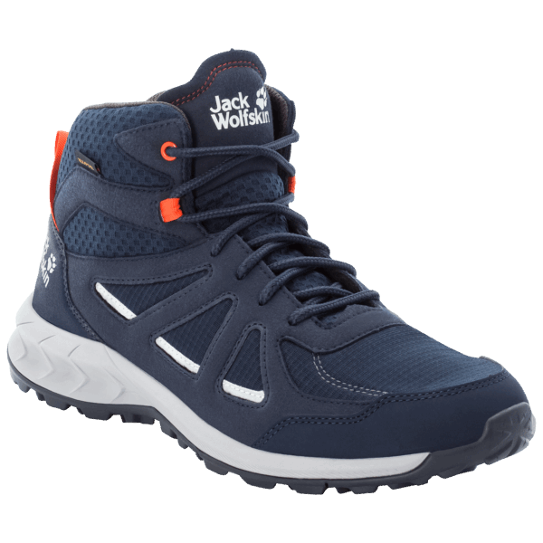 Donkerblauw-rood Jack Wolfskin Woodland 2 Texapore Mid M Brand