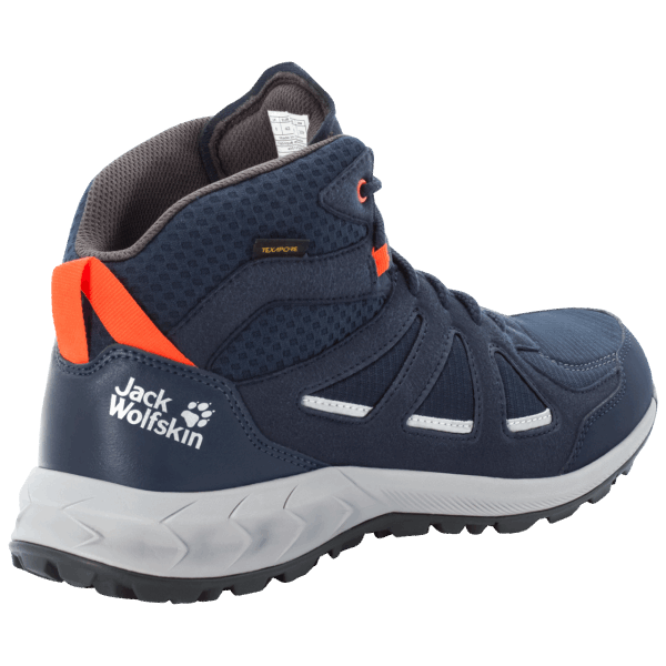Donkerblauw-rood Jack Wolfskin Woodland 2 Texapore Mid M Brand