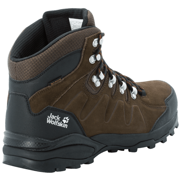 Nieuwe Heren Refugio Texapore Mid Jack Wolfskin Bruin-phantom