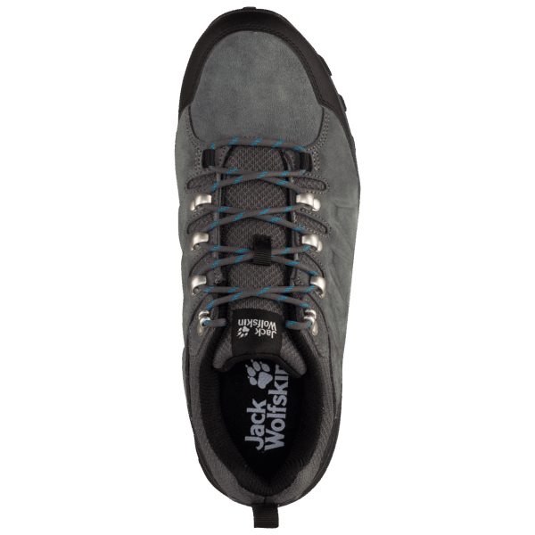 Collections Jack Wolfskin Heren Refugio Texapore Laag Grijs-zwart